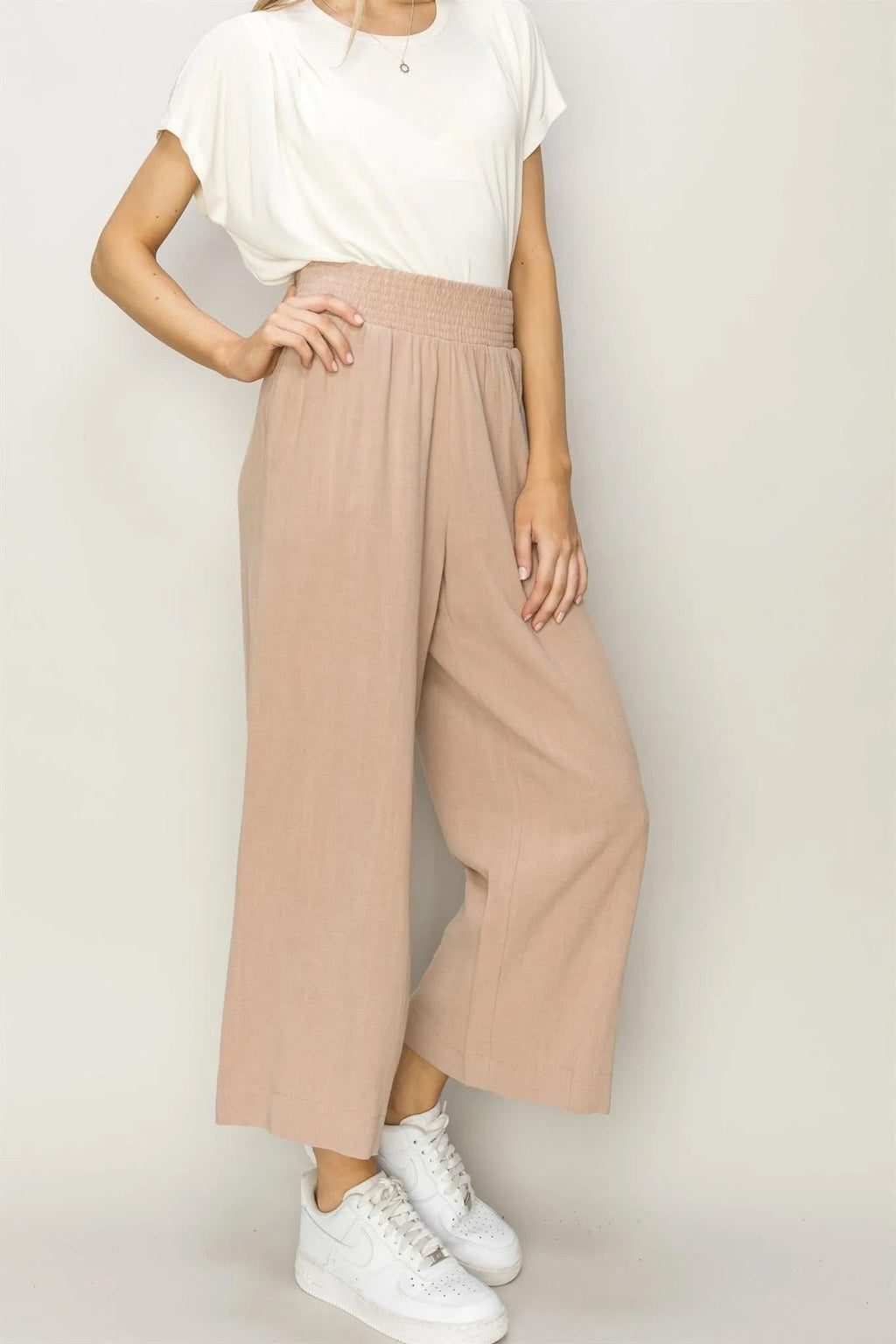 Black High Waisted Wide Leg Trousers - Heritage - Boutique.com