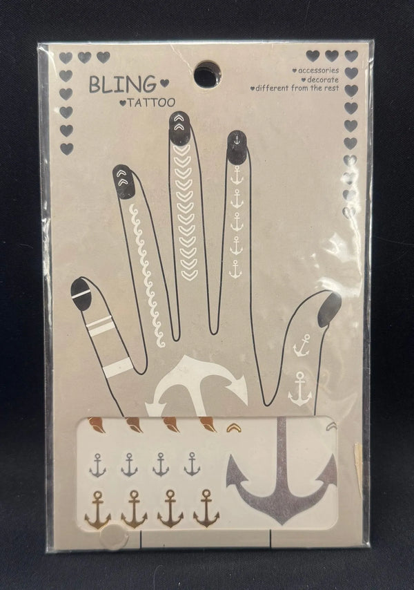 Bling Tattoo Anchors - Heritage-Boutique.com