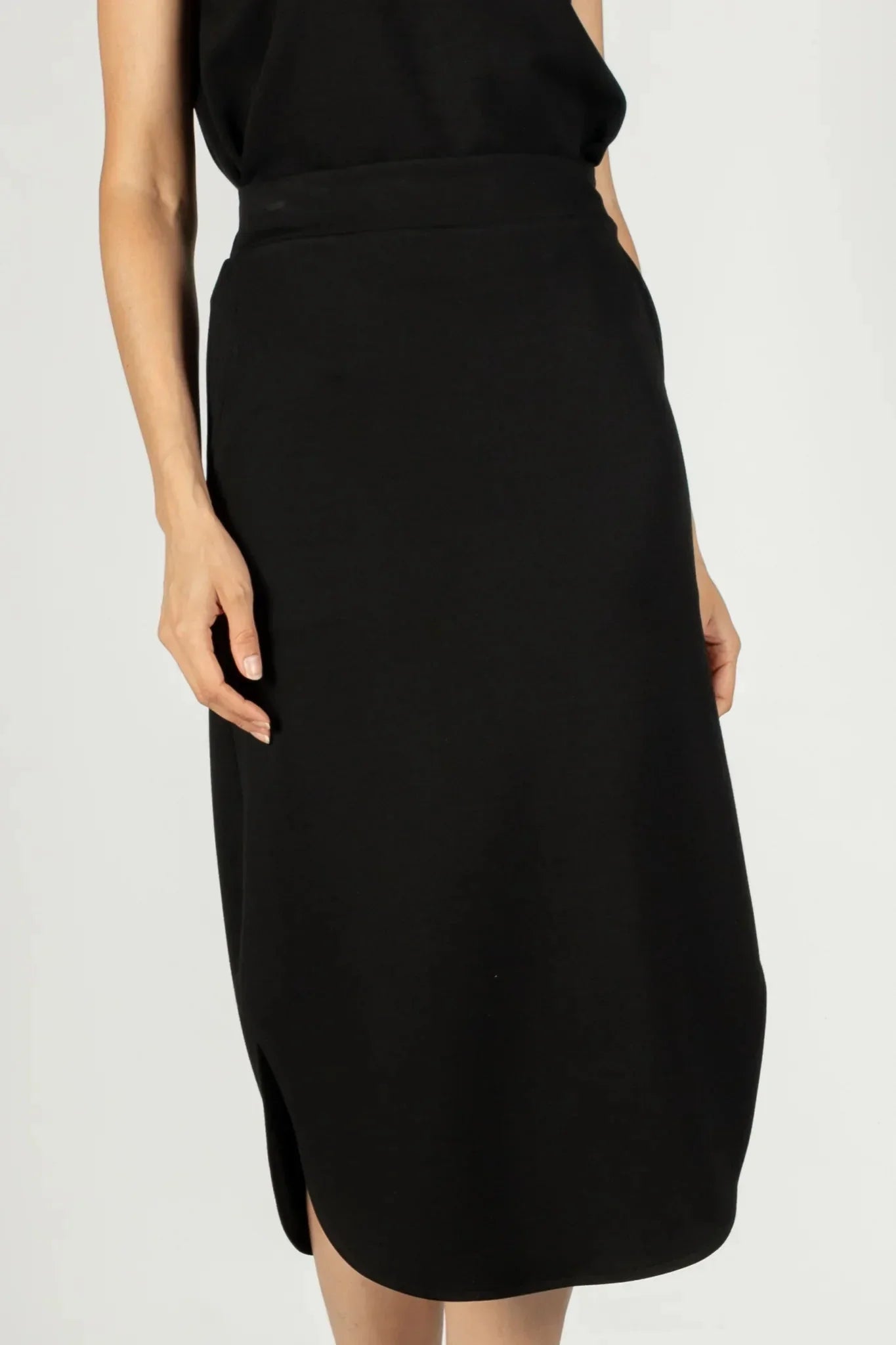 Butter Modal Midi Skirt by P. Cill - Heritage - Boutique.com