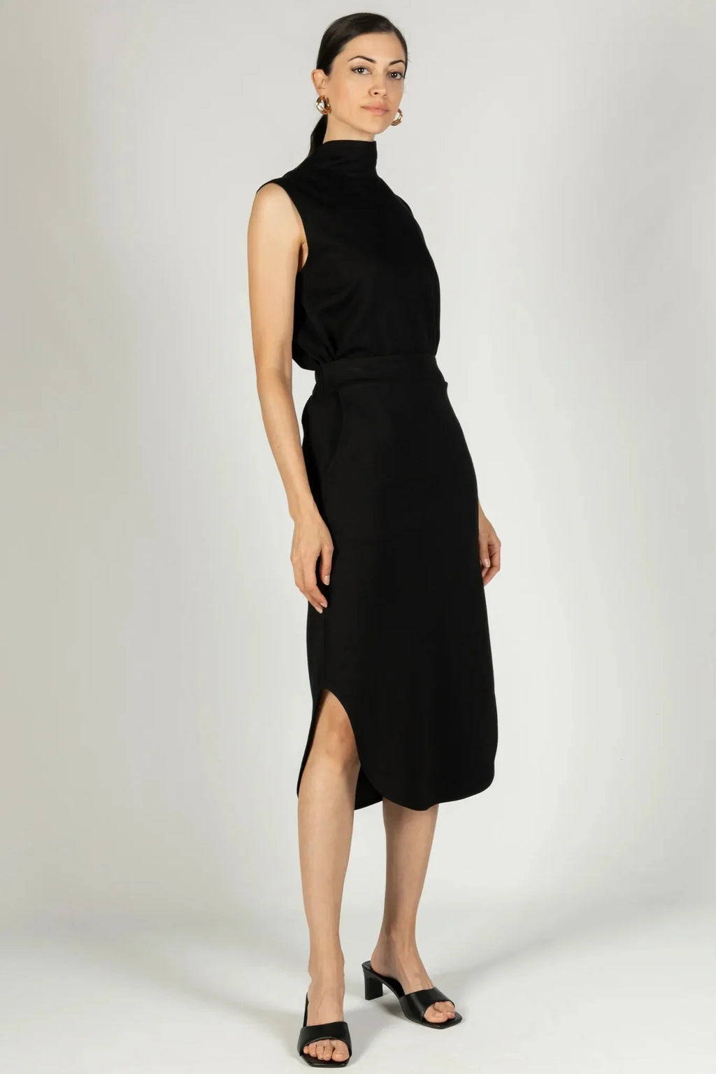 Butter Modal Midi Skirt by P. Cill - Heritage - Boutique.com