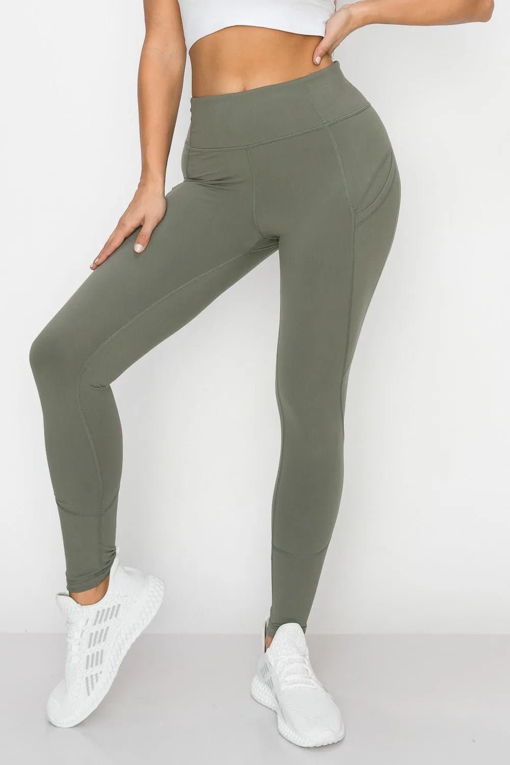 Buttery Soft Yoga Pants with Side Pockets - Heritage - Boutique.com