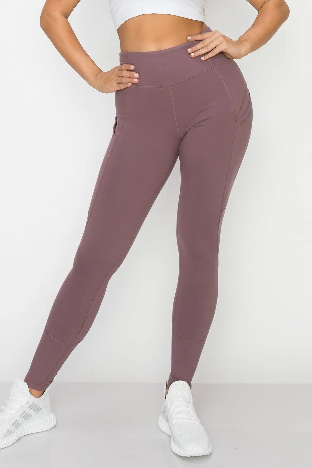 Buttery Soft Yoga Pants with Side Pockets - Heritage - Boutique.com