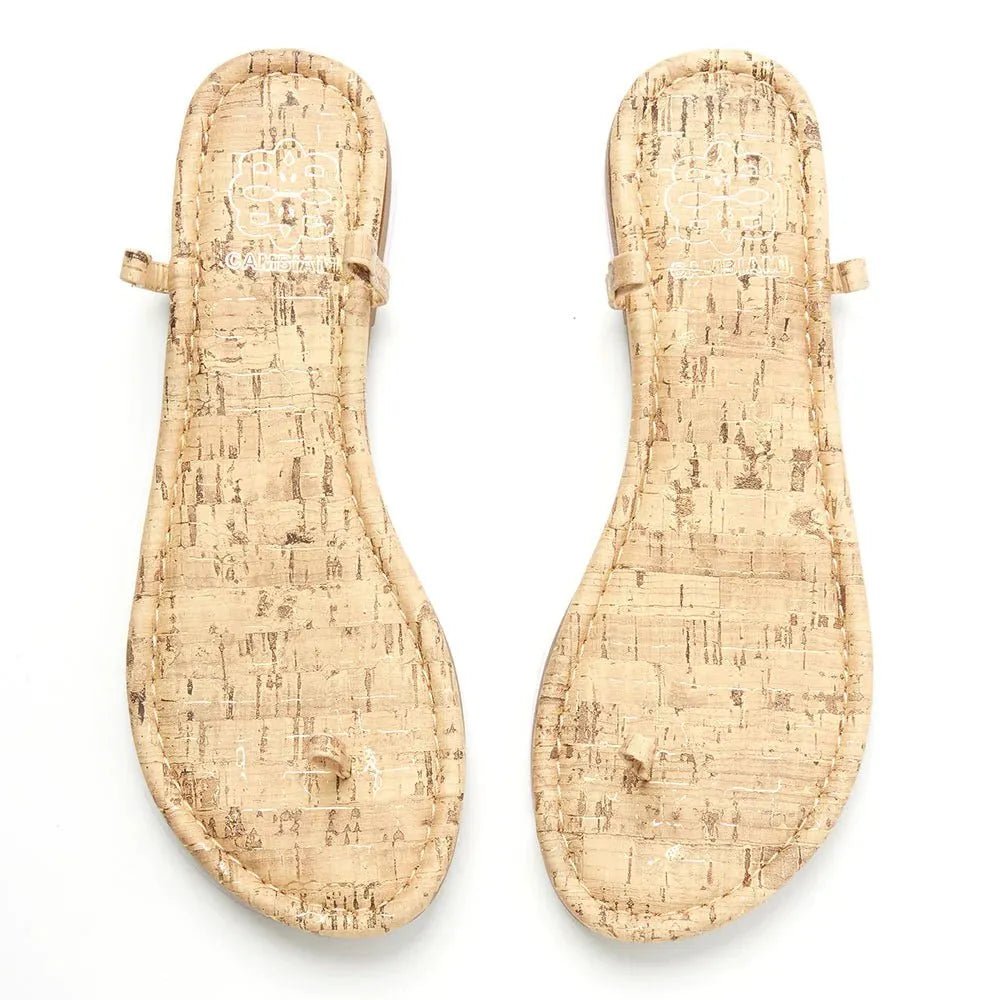 Cambiami Flip Flop Cork Flat (with strap set) - Heritage - Boutique.com