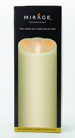 Mirage 9.5in Pilar Battery Operated Candle