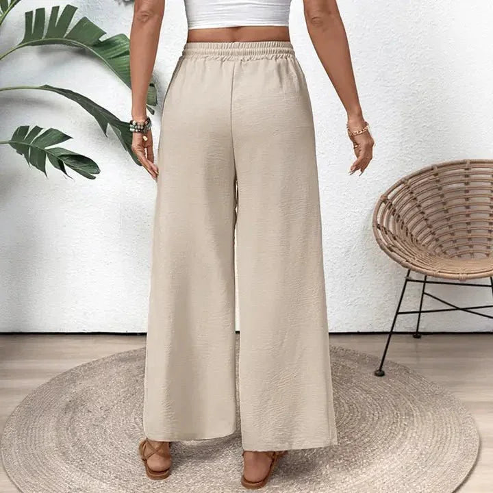 Casual Straight Leg Pants with Pockets - Heritage - Boutique.com