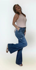 Cella High Rise Skinny Flare Cargo Style - Heritage - Boutique.com