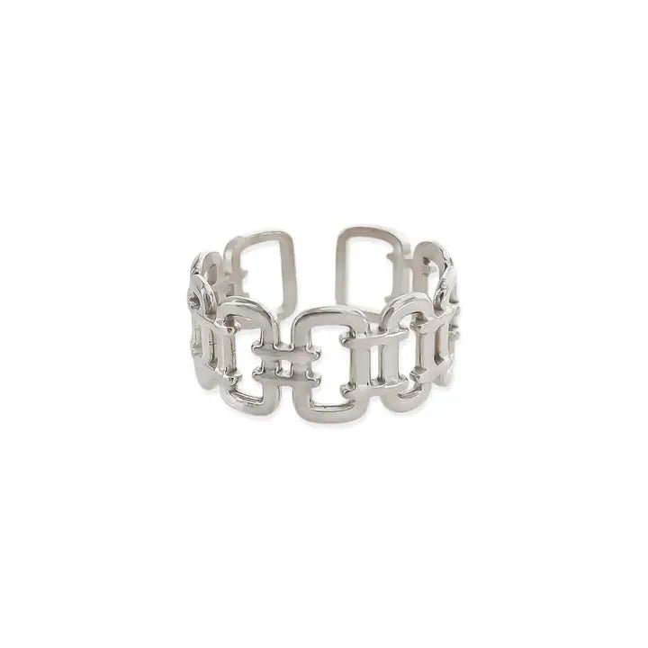 Chain Link Water Resistant Ring - Heritage - Boutique.com