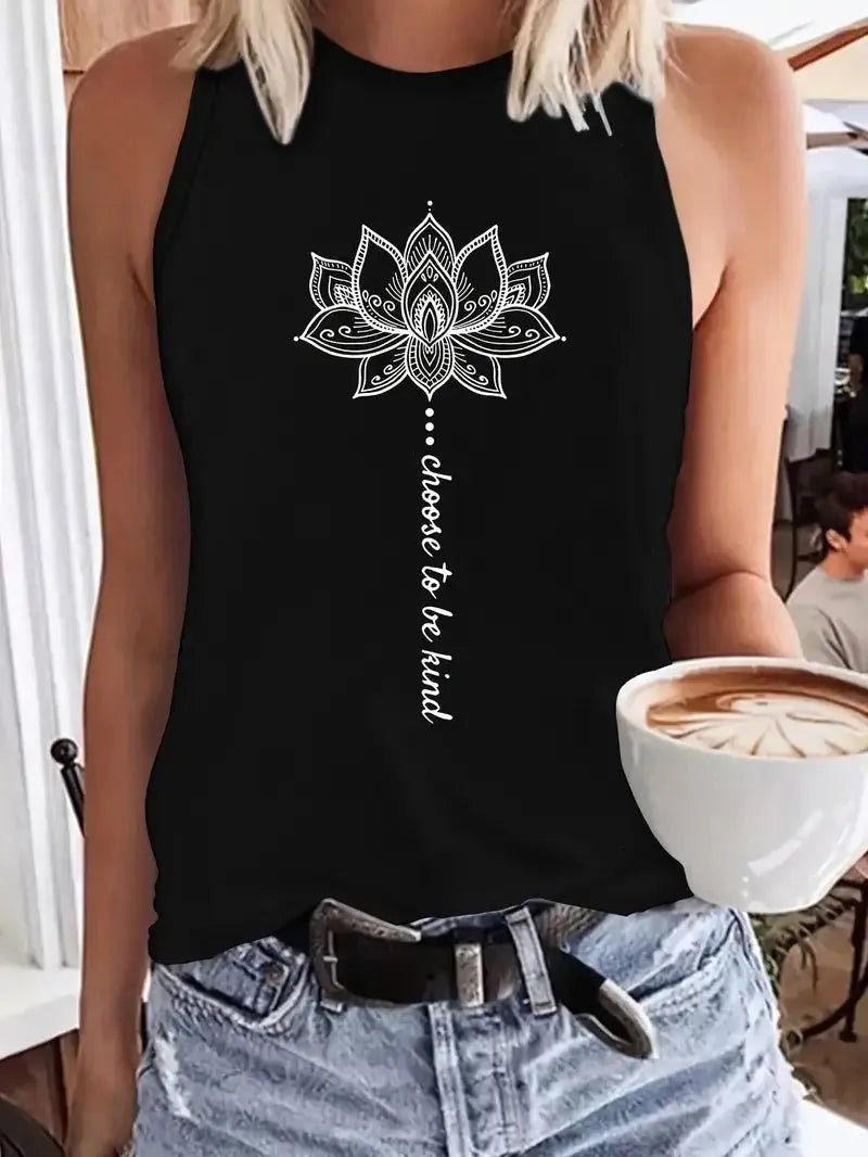 Choose To Be Kind Black Tank Top - Heritage - Boutique.com