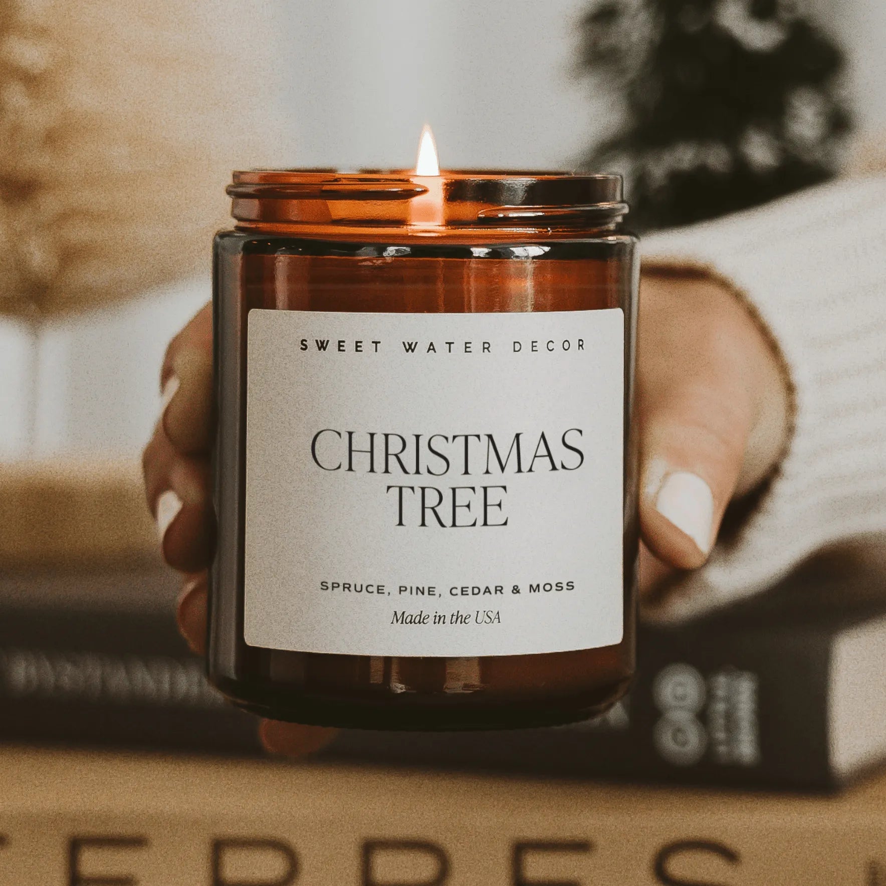 Christmas Tree 9 oz Soy Candle - Christmas Decor & Gifts - Heritage - Boutique.com