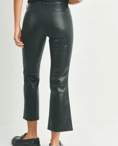 City Vibes Coated Crop Flare - Heritage - Boutique.com