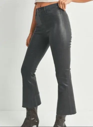 City Vibes Coated Crop Flare - Heritage - Boutique.com