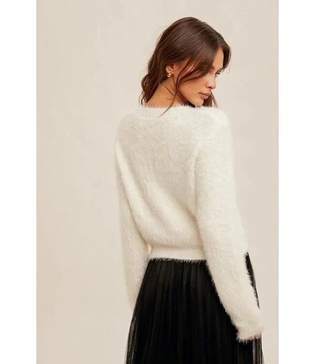 Classic Soft Pearl Button Down Cardigan - Heritage - Boutique.com