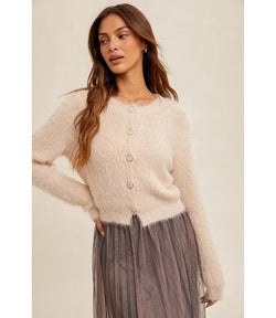 Classic Soft Pearl Button Down Cardigan - Heritage-Boutique.com