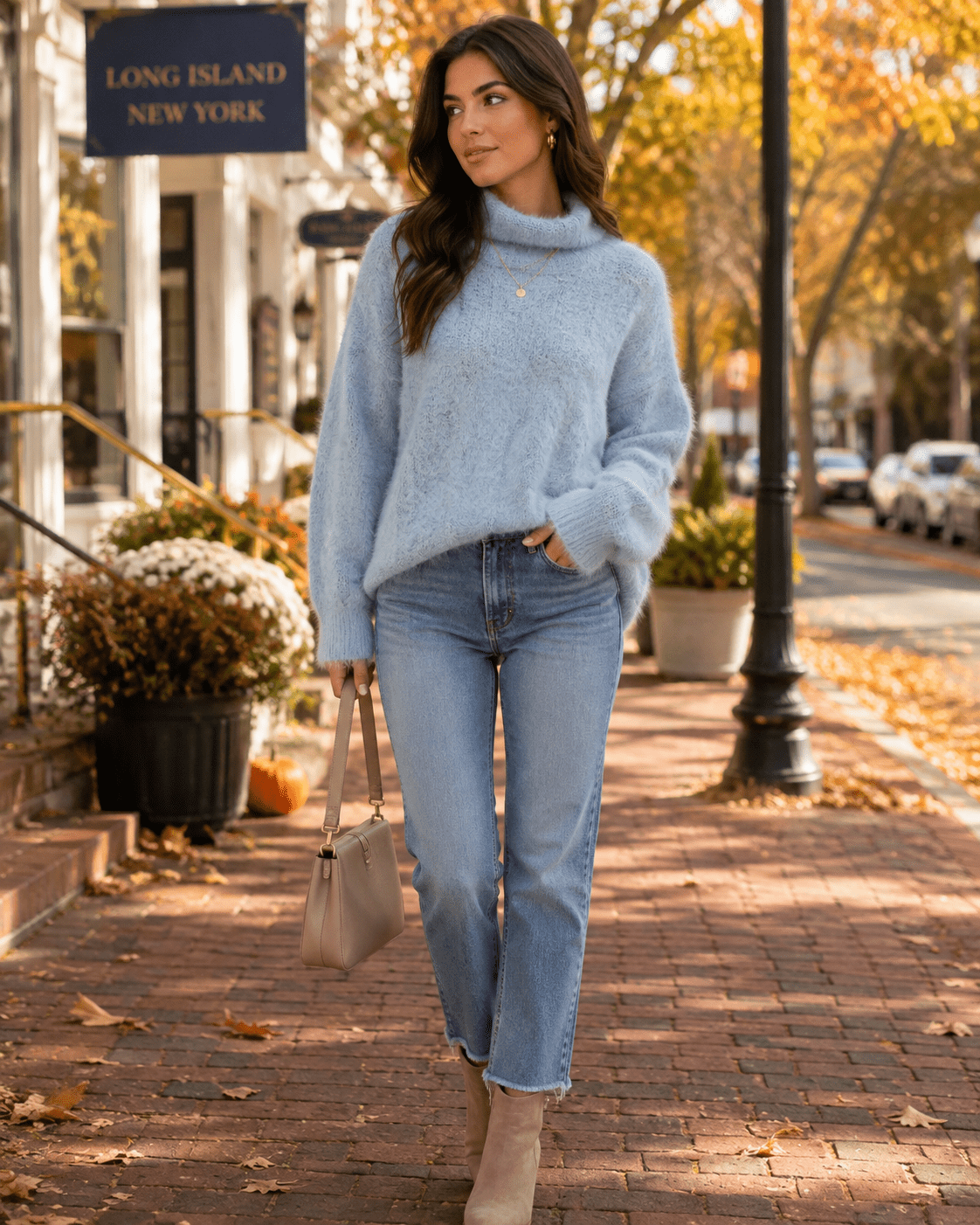 Cloud Nine Luxe Fuzzy Cable-Knit Sweater - Heritage-Boutique.com