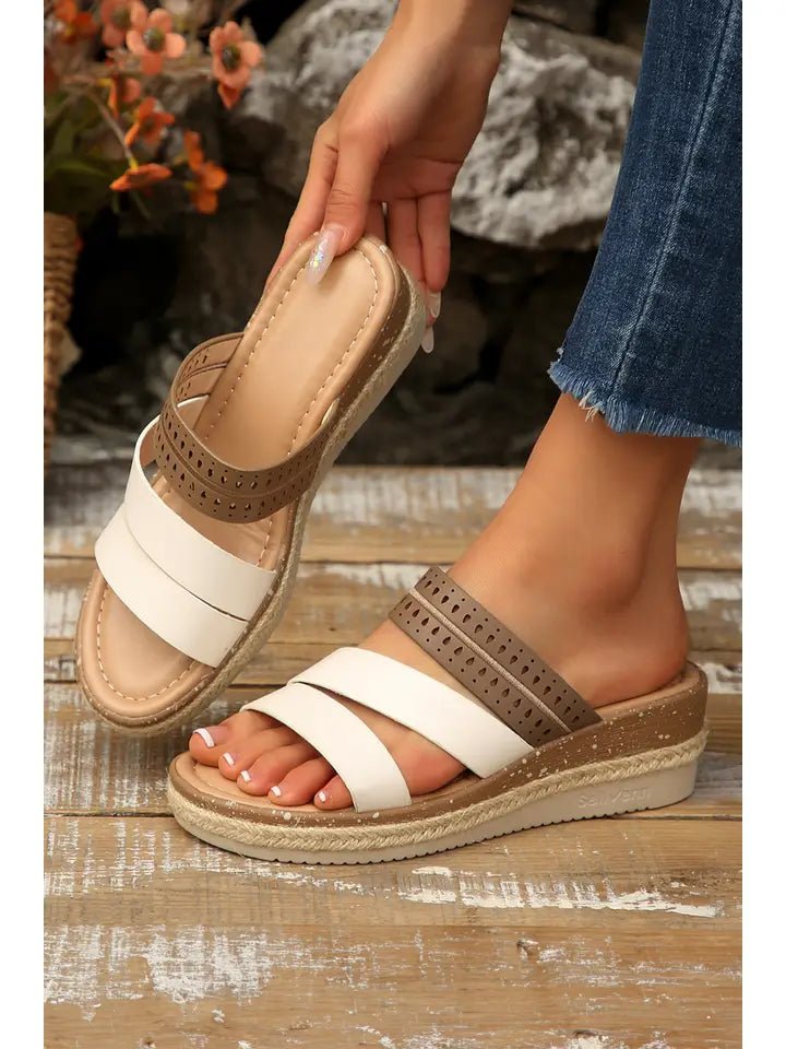 Coastal Color Block Wedges - Heritage - Boutique.com