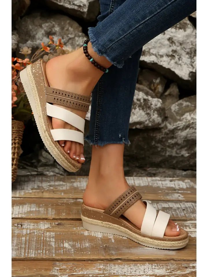 Coastal Color Block Wedges - Heritage - Boutique.com