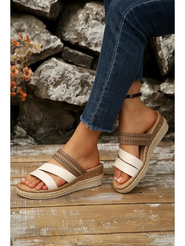 Coastal Color Block Wedges - Heritage - Boutique.com