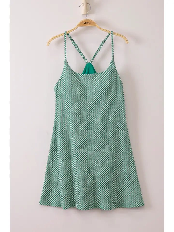 Courtside Charm Checkered Active Dress - Heritage - Boutique.com