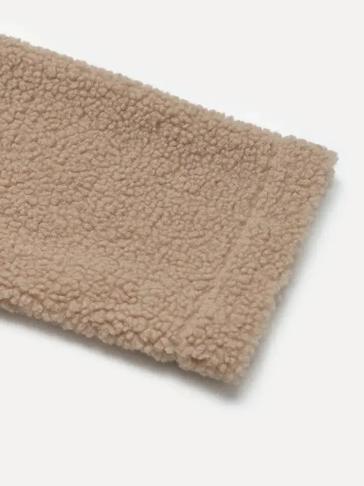 Cozy Charm Beige and Cream Shacket - Heritage - Boutique.com