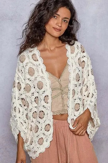 Crochet Cardigan Top - POL - Heritage - Boutique.com
