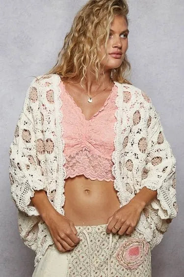 Crochet Cardigan Top - POL - Heritage - Boutique.com