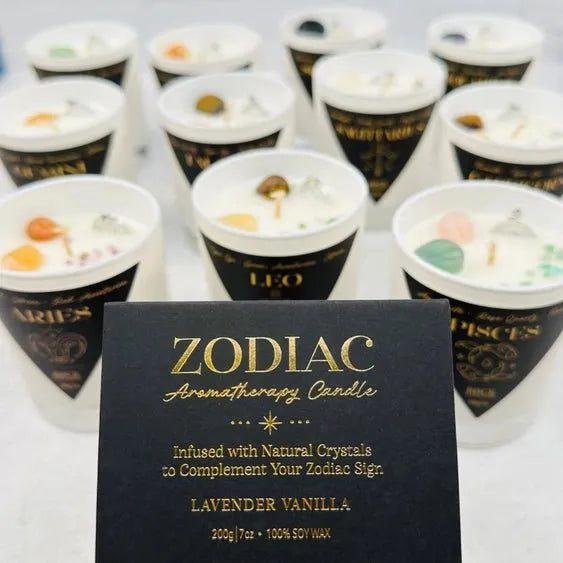 Crystal Zodiac Candles - Aromatherapy - Heritage-Boutique.com