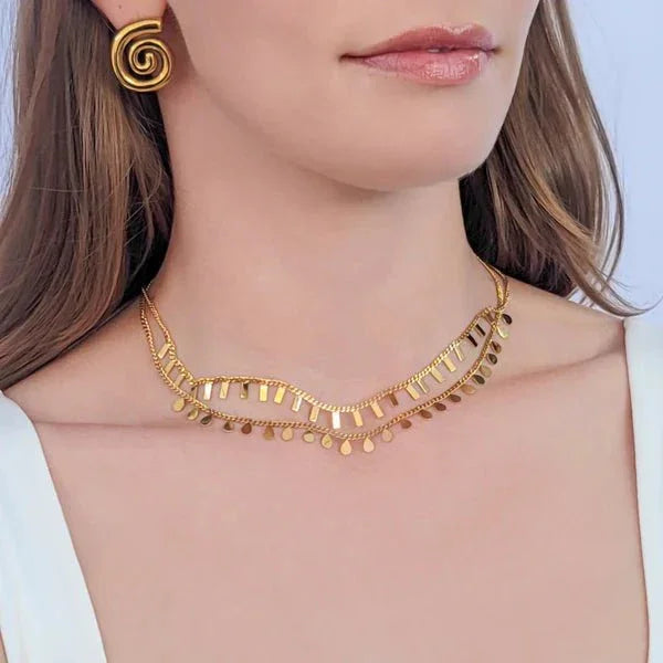 Curb Chain Dangling Charm Necklace - Heritage - Boutique.com