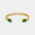 CZ Curb Chain Cuff - Heritage - Boutique.com