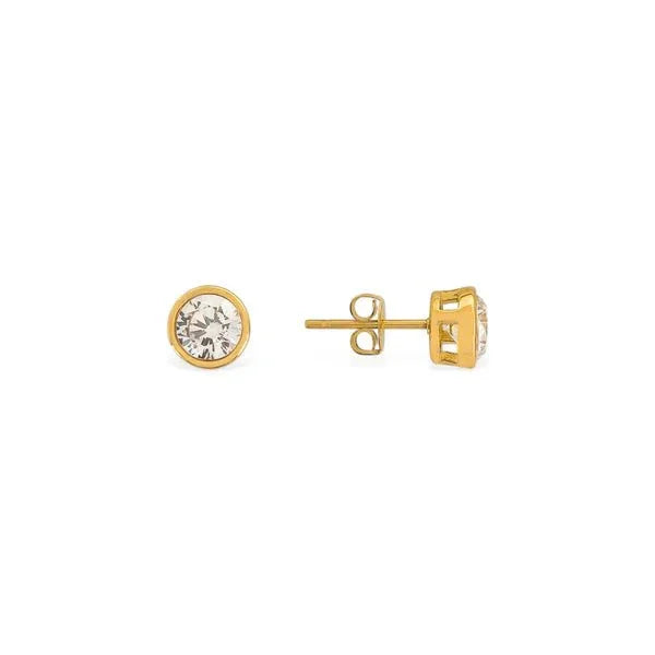 CZ Stud Water Resistant Earrings - Heritage - Boutique.com