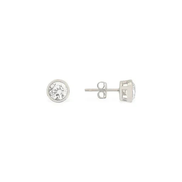 CZ Stud Water Resistant Earrings - Heritage - Boutique.com