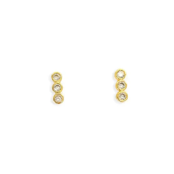 CZ Water Resistant Earrings - Heritage - Boutique.com
