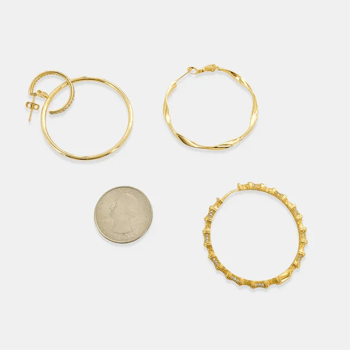 Dangling Hoop -In-A-Hoop Earrings - Heritage-Boutique.com