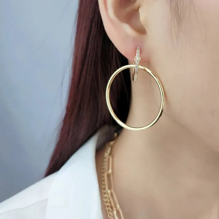 Dangling Hoop -In-A-Hoop Earrings - Heritage-Boutique.com