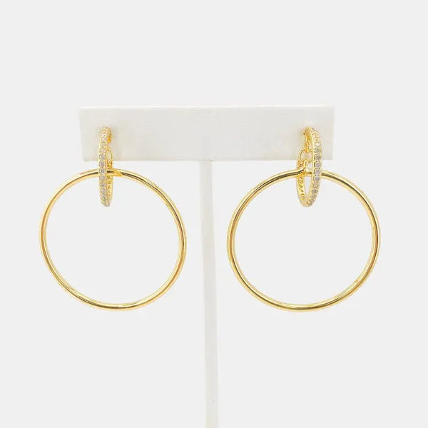 Dangling Hoop -In-A-Hoop Earrings - Heritage-Boutique.com