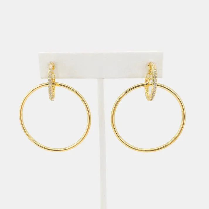 Dangling Hoop -In-A-Hoop Earrings - Heritage-Boutique.com