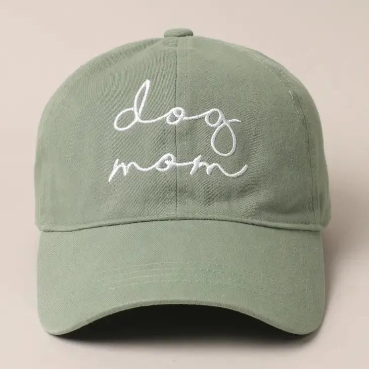 "Dog Mom" Baseball Cap - Heritage - Boutique.com
