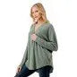 Dolman Sleeve Zipper Top - Heritage-Boutique.com