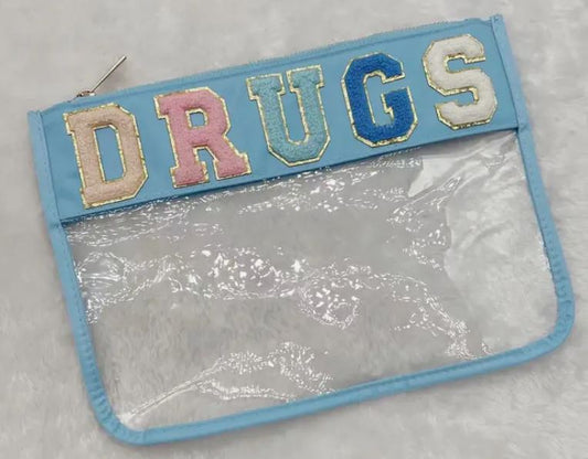 DRUGS Clear Nylon Pouch
