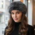 Elegant Faux Fur Winter Headband Earmuff - Heritage-Boutique.com