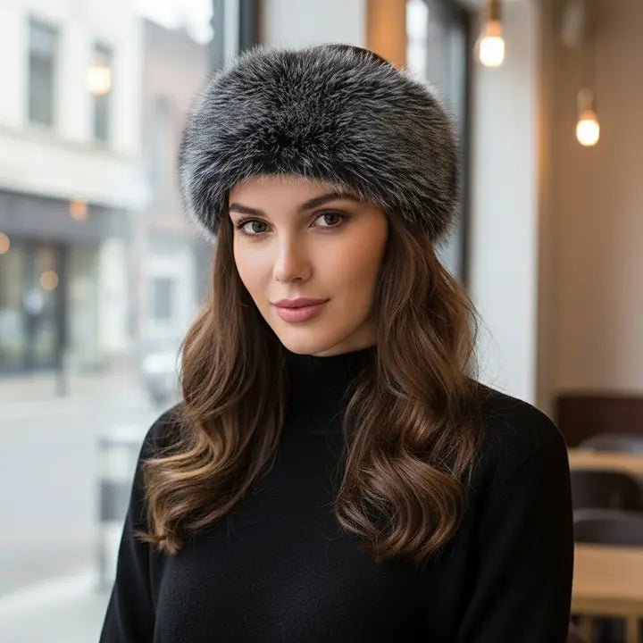 Elegant Faux Fur Winter Headband Earmuff - Heritage-Boutique.com