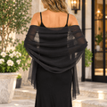Elegant Lightweight Chiffon Shawl Scarf Wrap – Black, Camel & Gray - Heritage-Boutique.com