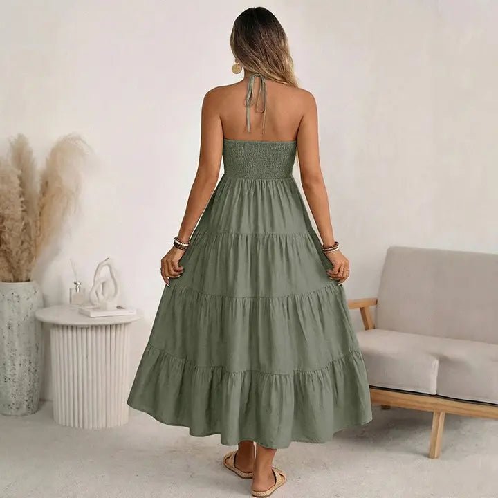 Endless Summer Halter Maxi Dress - Heritage - Boutique.com