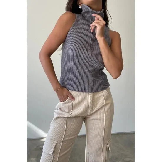 Et Clet Half Zip Knit Top and Bolero 2 Piece Set - Heritage-Boutique.com