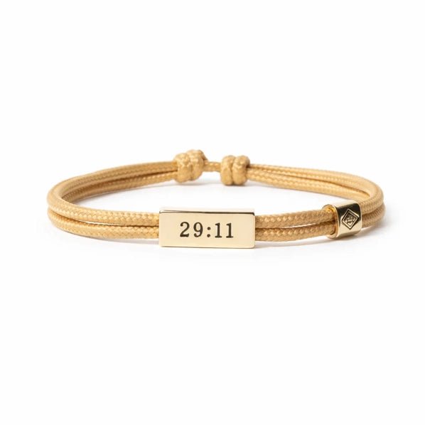 Faith & Strength Bible Verse Cord Bracelet - Heritage - Boutique.com