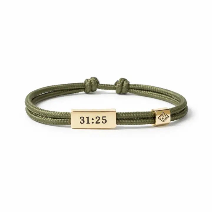 Faith & Strength Bible Verse Cord Bracelet - Heritage - Boutique.com