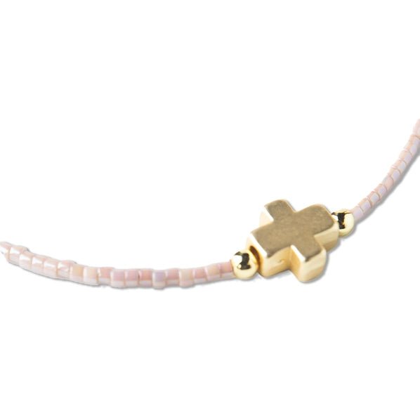 Faithful Cross Stackable Beaded Bracelet - Heritage - Boutique.com