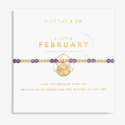 A Little February Amethyst Birthstone Bracelet