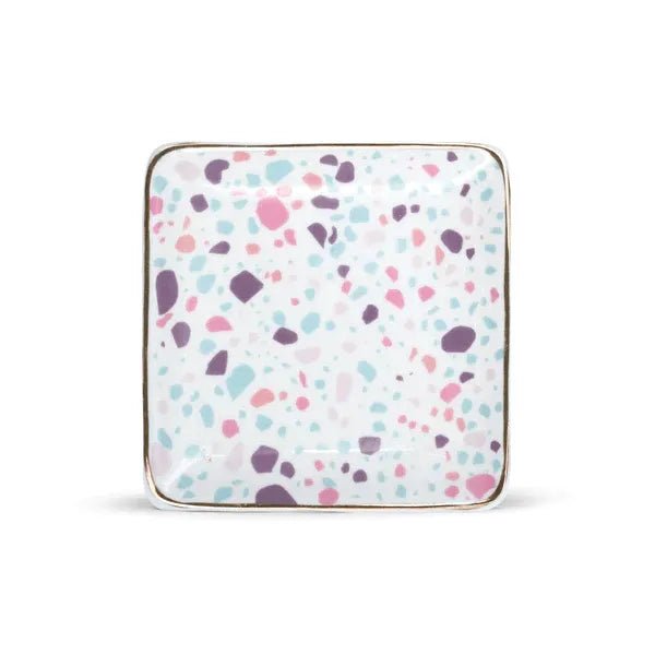 Finchberry Pastel Ceramic Terrazzo Soap Dish - Heritage - Boutique.com