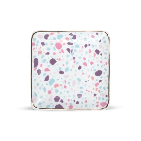 Finchberry Pastel Ceramic Terrazzo Soap Dish - Heritage-Boutique.com