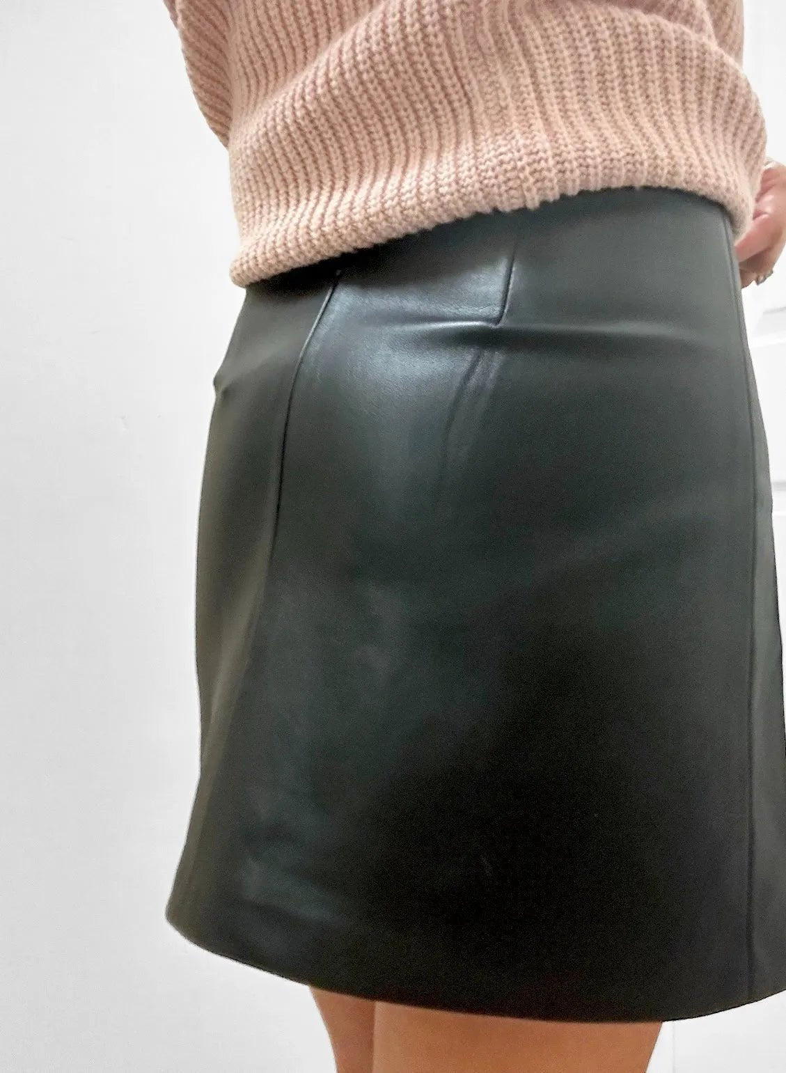 Fore Black Faux Leather Mini Skirt - Heritage - Boutique.com
